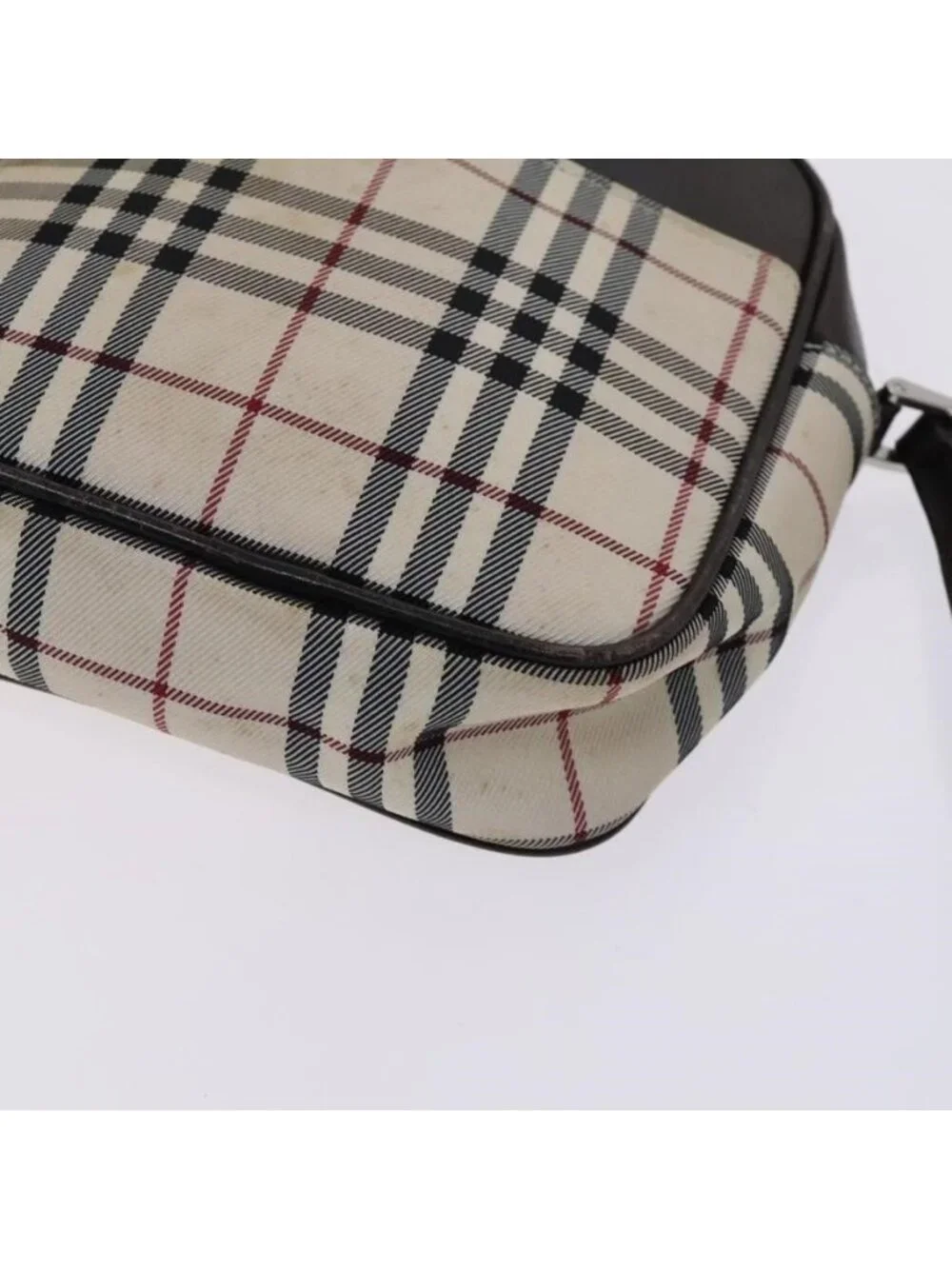 Authentic BURBERRY Nova Check Shoulder Bag Canvas Beige - Picture 6 of 16